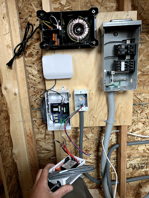 Sauna and pool electrical installation in Welland home